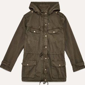 Aritzia Olive Cargo Jacket